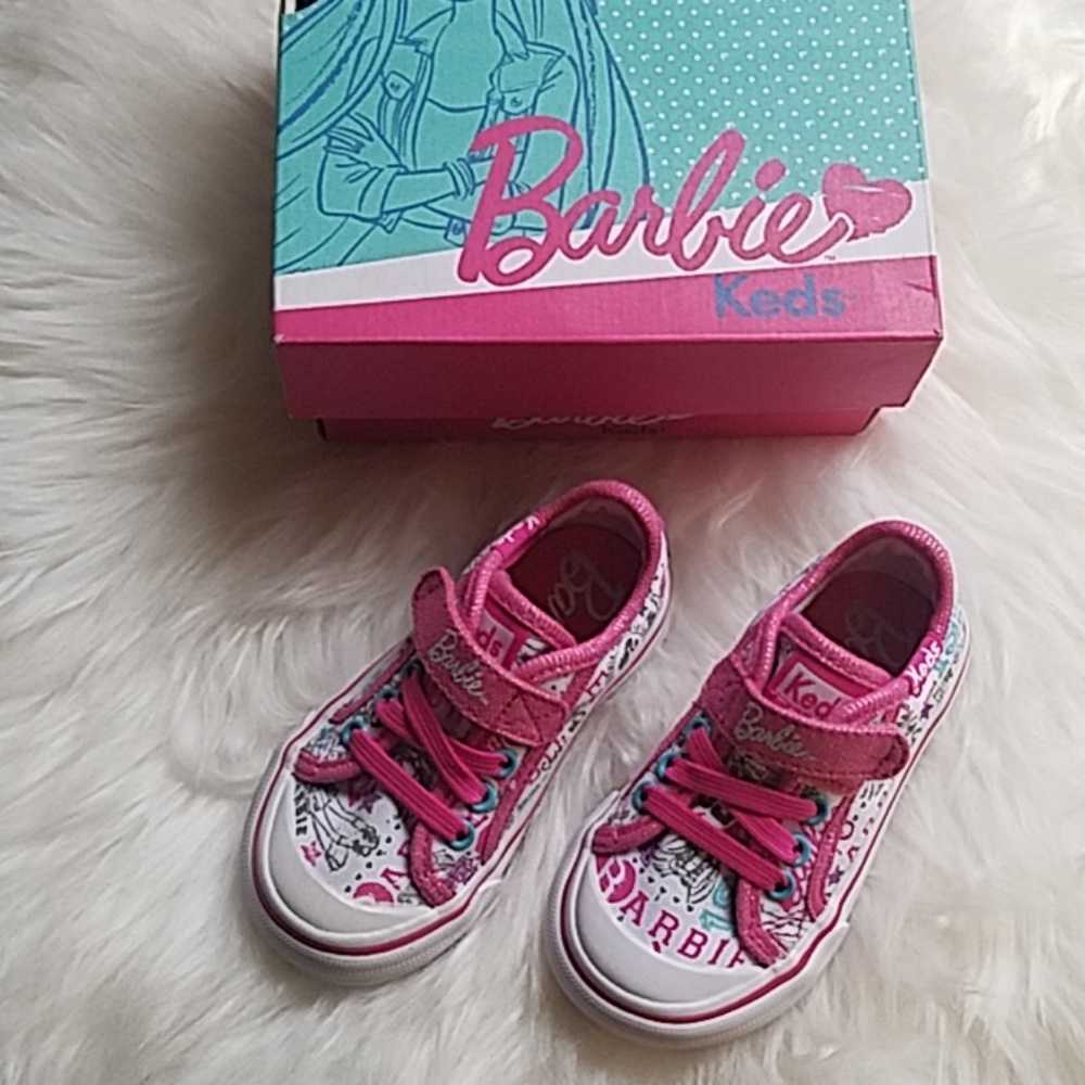 Keds Barbie pink & blue sneakers infant 5M